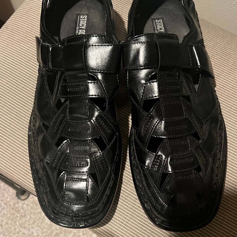 Stacy Adams Black  Sandals